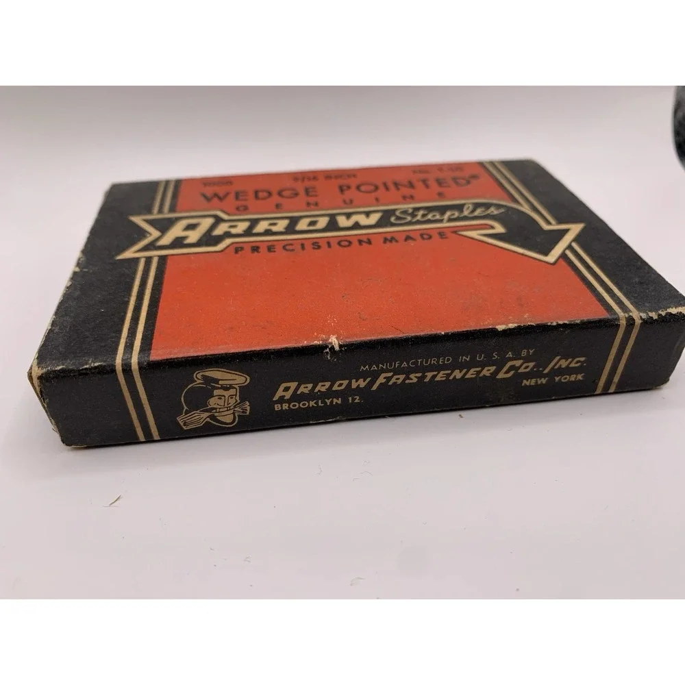Vintage Arrow‎ Tack Pointed Staples in Original Box T-50  9/16